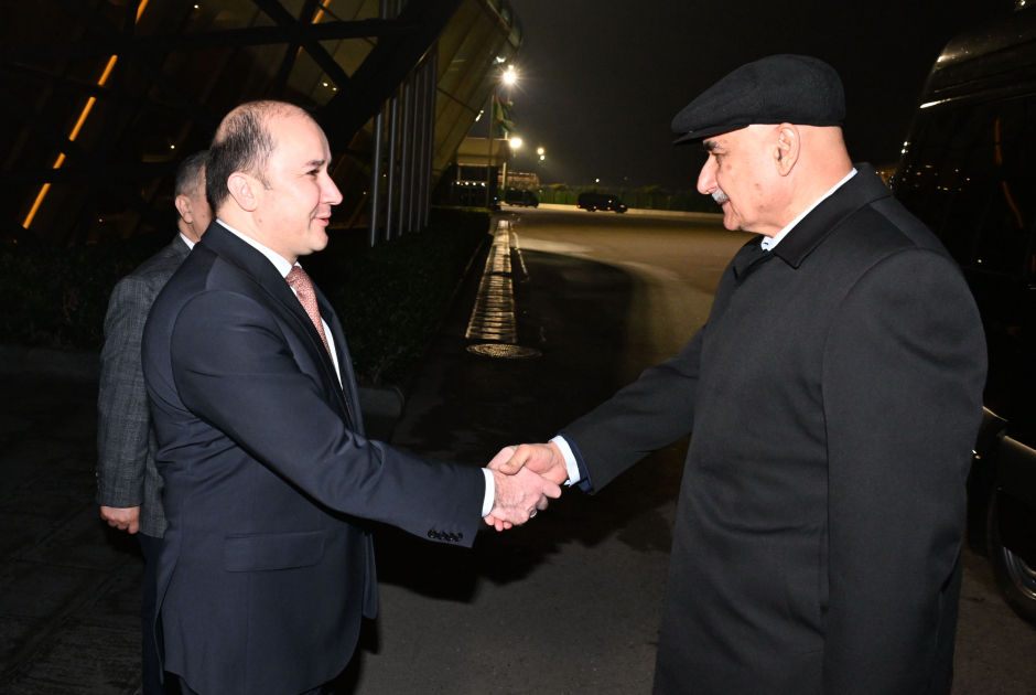 Chairman of House of Representatives of Supreme Assembly of Tajikistan arrives in Azerbaijan