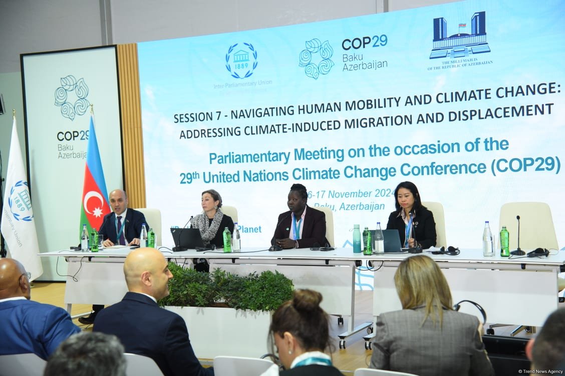 COP29 hosts session on migration issues caused by climate change on sidelines of parliamentary meeting (PHOTO)
