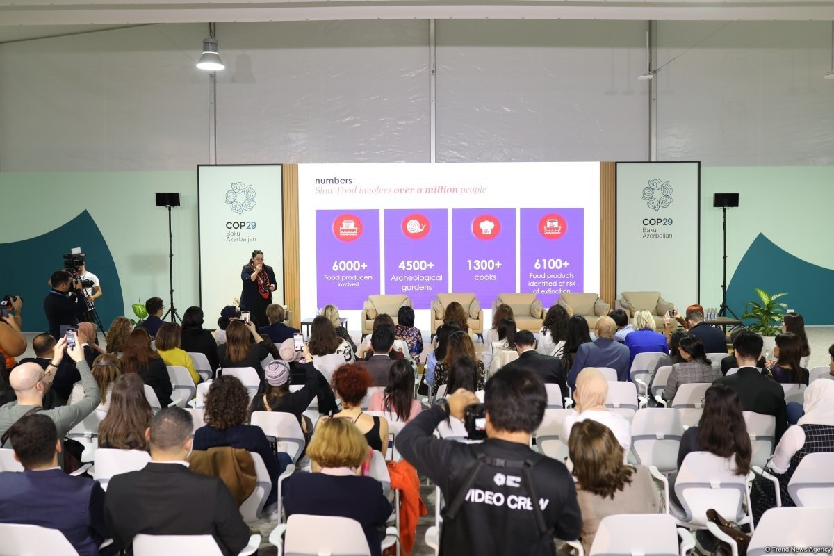COP29 in Azerbaijan hosts panel discussion on “Slow Food” (PHOTO)
