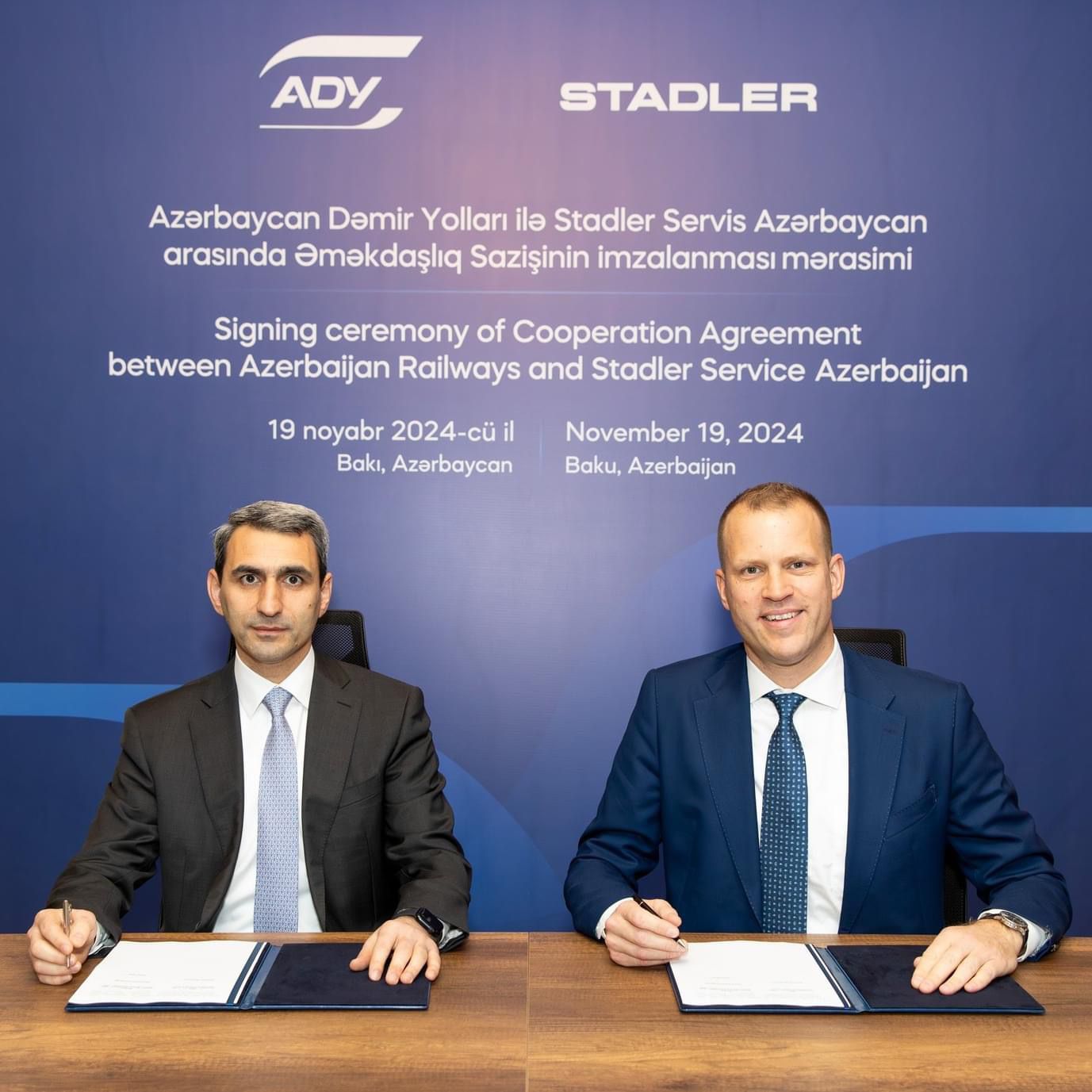 Azerbaijan Railways and Stadler Rail Group deal on setting Training and Development Center