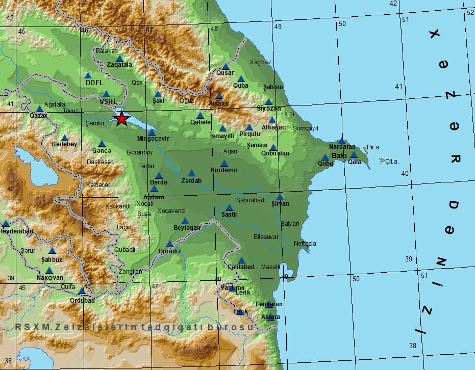 Tremor shakes Mingachevir reservoir in Azerbaijan