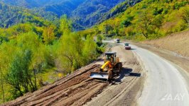 Azerbaijan goes on with Sugovushan-Sarsang-Gozlukorpu-Kalbajar road raising (PHOTO/VIDEO)