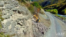 Azerbaijan goes on with Sugovushan-Sarsang-Gozlukorpu-Kalbajar road raising (PHOTO/VIDEO)