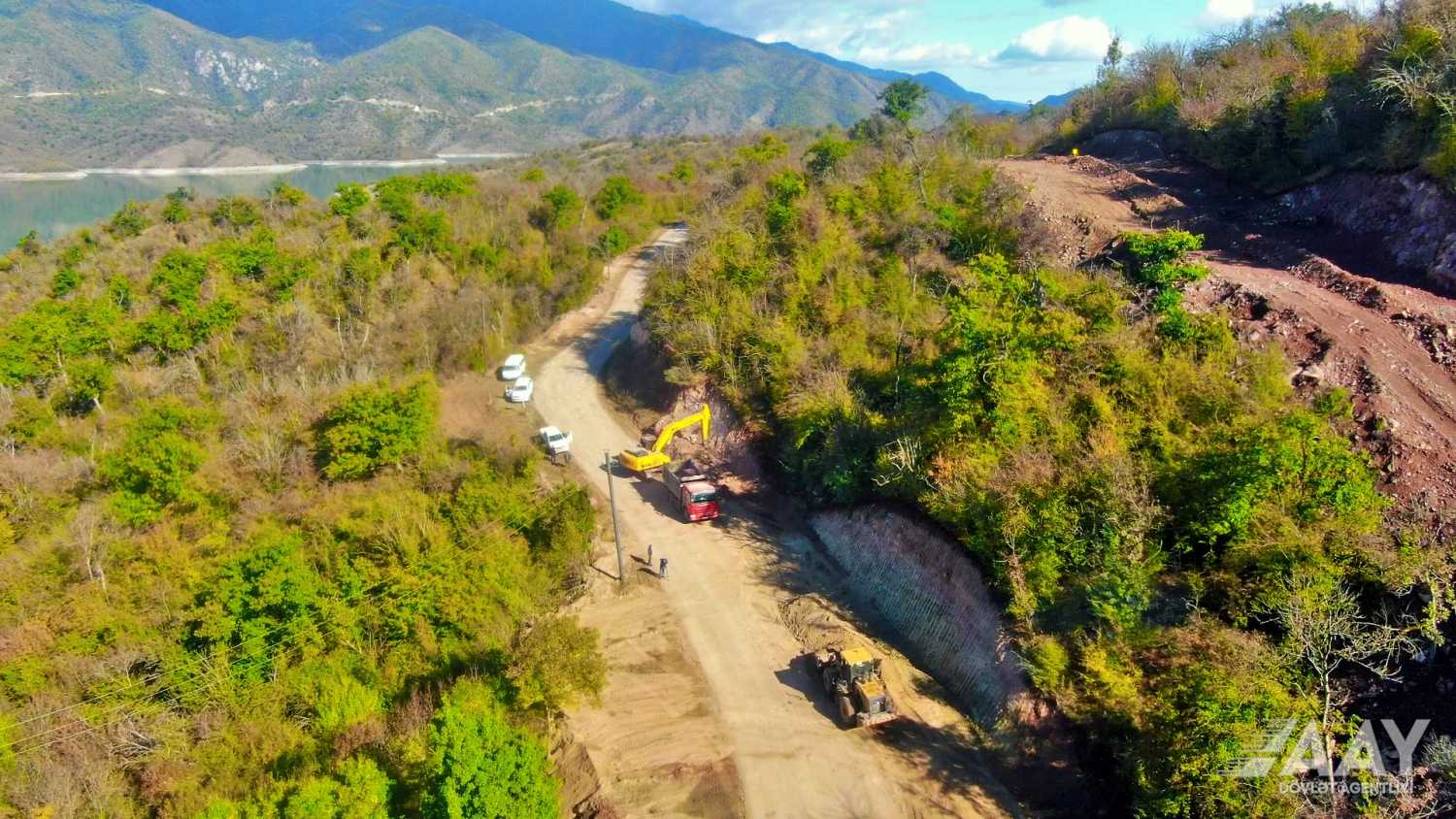 Azerbaijan goes on with Sugovushan-Sarsang-Gozlukorpu-Kalbajar road raising (PHOTO/VIDEO)