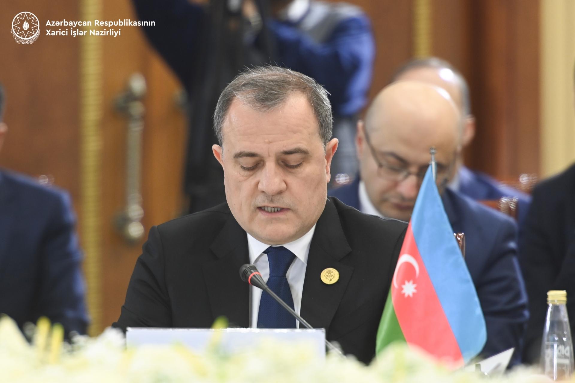 Azerbaijani FM highlights nation's co-op avenues within ECO (PHOTO)