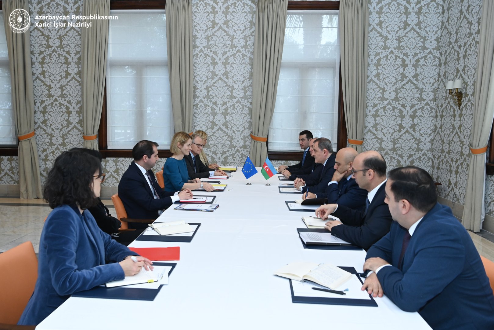 Azerbaijani FM, EC Vice President discuss issues of normalizing country’s relations with Armenia (PHOTO)