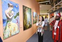 Vice-President of Heydar Aliyev Foundation Leyla Aliyeva attends inauguration of “Reclaimed Beauty” exhibition (PHOTO)