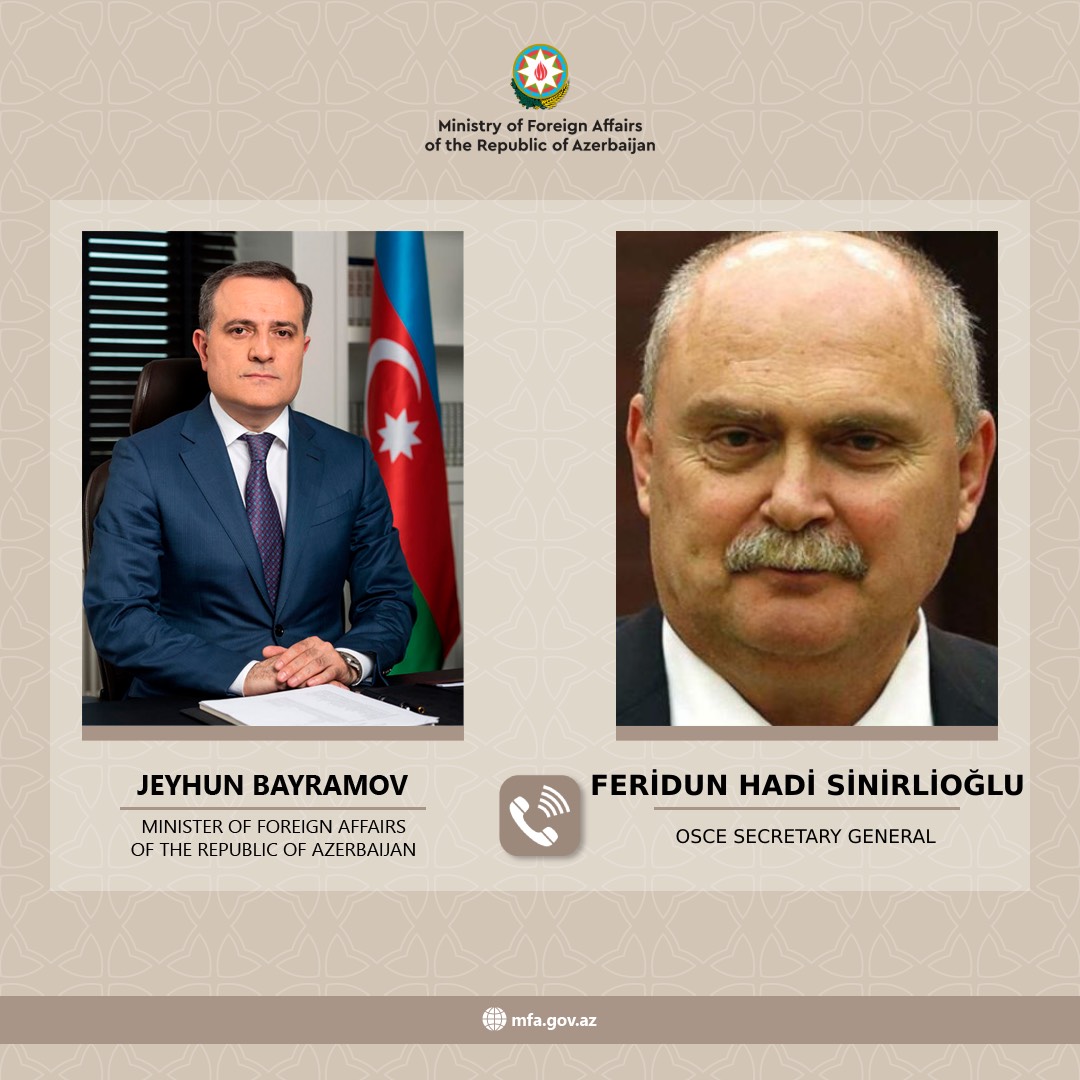 Azerbaijani FM exchanges views with new OSCE Secretary General