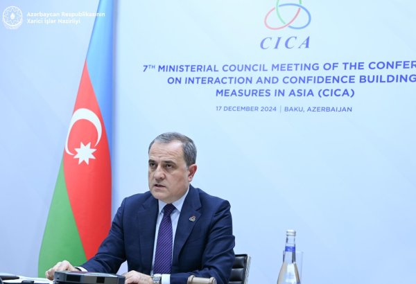 Azerbaijan's chairmanship of CICA aims to positively impact its population's dev't - FM