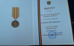 President of Moldova awards Azerbaijani with medal (PHOTO)