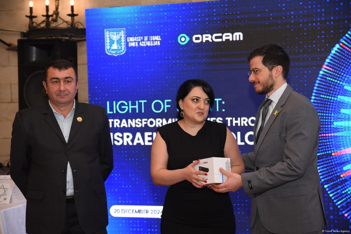 Israeli Embassy donates OrCam MyEye devices to visually impaired Azerbaijani citizens (PHOTO)