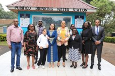 VP of Heydar Aliyev Foundation Leyla Aliyeva visits school and medical center in Nairobi (PHOTO)