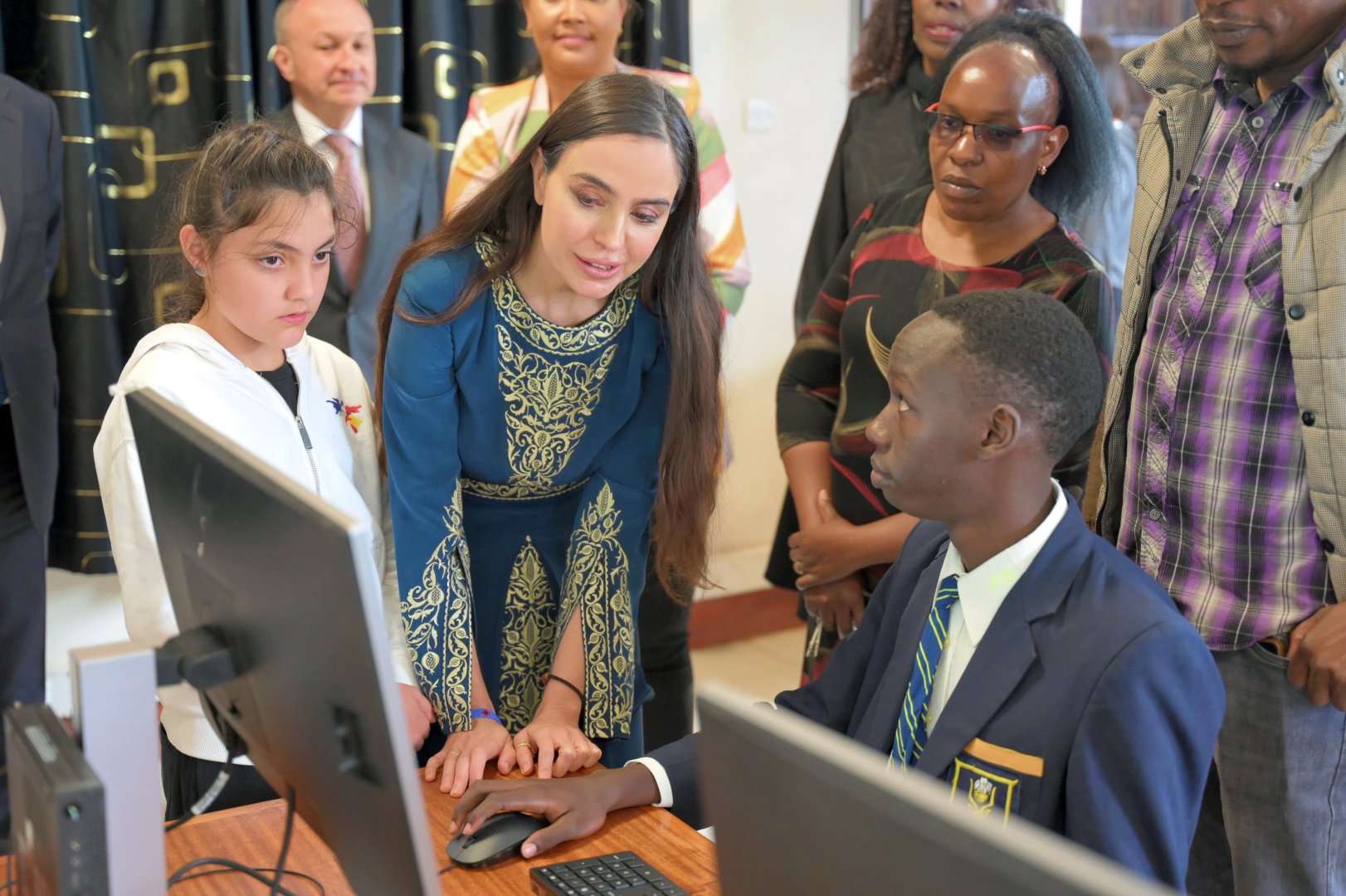 VP of Heydar Aliyev Foundation Leyla Aliyeva visits school and medical center in Nairobi (PHOTO)