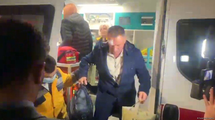 Seven more injured Azerbaijani citizens transferred to medical facility after plane crash (PHOTO/VIDEO)