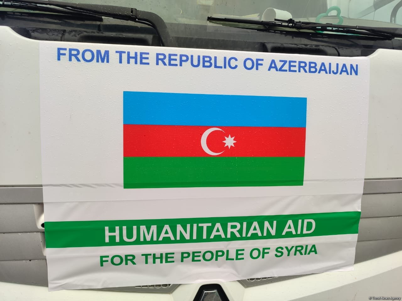 Azerbaijan sends its inaugural humanitarian aid caravan to Syria (PHOTO/VIDEO)