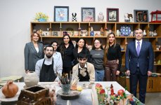 Heydar Aliyev Foundation VP Leyla Aliyeva, Head of Baku Media Center Arzu Aliyeva visit DOST Center for Inclusive Development and Creativity (PHOTO)