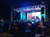 Azerbaijan's Khankendi residents celebrate New Year with fireworks (PHOTO)