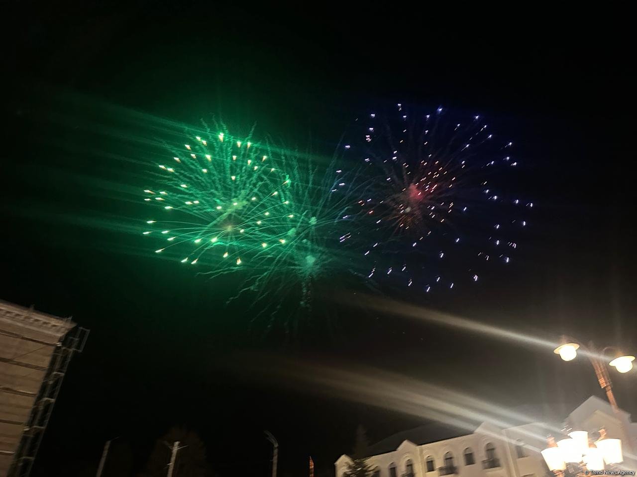 Azerbaijan's Khankendi residents celebrate New Year with fireworks (PHOTO)