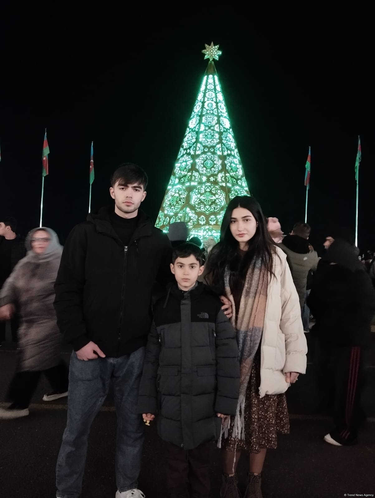 Azerbaijan's Khankendi residents celebrate New Year with fireworks (PHOTO)
