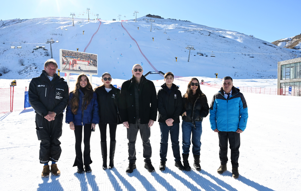 President Ilham Aliyev, First Lady Mehriban Aliyeva review works at “Lakeside” Hotel and Ski Club construction within Shahdag Tourism Complex (PHOTO/VIDEO)