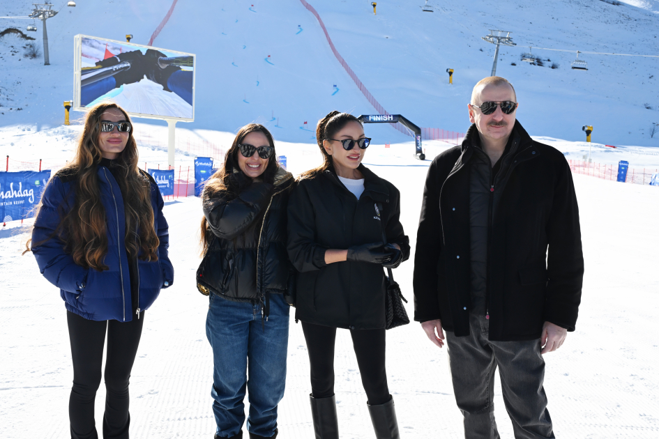 President Ilham Aliyev, First Lady Mehriban Aliyeva review works at “Lakeside” Hotel and Ski Club construction within Shahdag Tourism Complex (PHOTO/VIDEO)