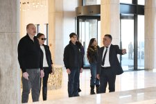 President Ilham Aliyev, First Lady Mehriban Aliyeva review works at “Lakeside” Hotel and Ski Club construction within Shahdag Tourism Complex (PHOTO/VIDEO)