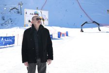 President Ilham Aliyev, First Lady Mehriban Aliyeva review works at “Lakeside” Hotel and Ski Club construction within Shahdag Tourism Complex (PHOTO/VIDEO)