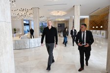 President Ilham Aliyev, First Lady Mehriban Aliyeva review works at “Lakeside” Hotel and Ski Club construction within Shahdag Tourism Complex (PHOTO/VIDEO)