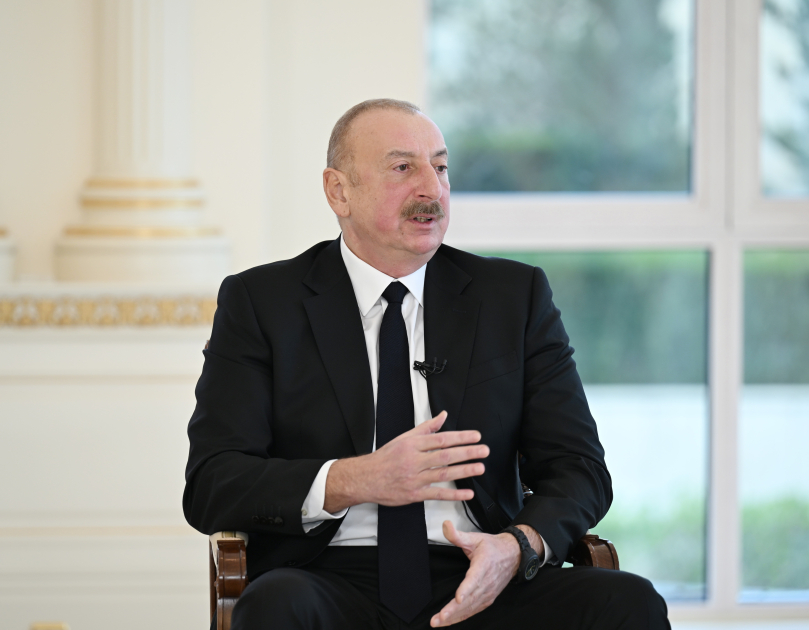 President Ilham Aliyev interviewed by local TV channels (PHOTO/VIDEO) (FULL TEXT)