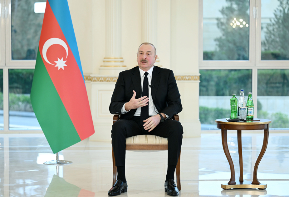 President Ilham Aliyev interviewed by local TV channels (PHOTO/VIDEO) (FULL TEXT)