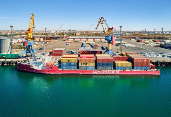 Kazakhstan sees growth in maritime cargo transportation via Middle Corridor
