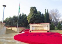 Azerbaijani State Security Service employees visit Alley of Martyrs in Baku (PHOTO)