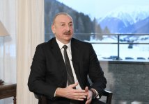 President Ilham Aliyev interviewed by CGTN in Davos (PHOTO/VIDEO)
