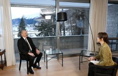 President Ilham Aliyev interviewed by CGTN in Davos (PHOTO/VIDEO)