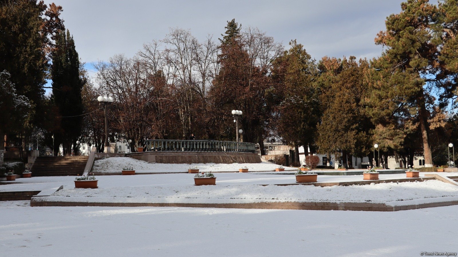 Snowfall shrouds Azerbaijan's Khankendi in white blanket (PHOTO)