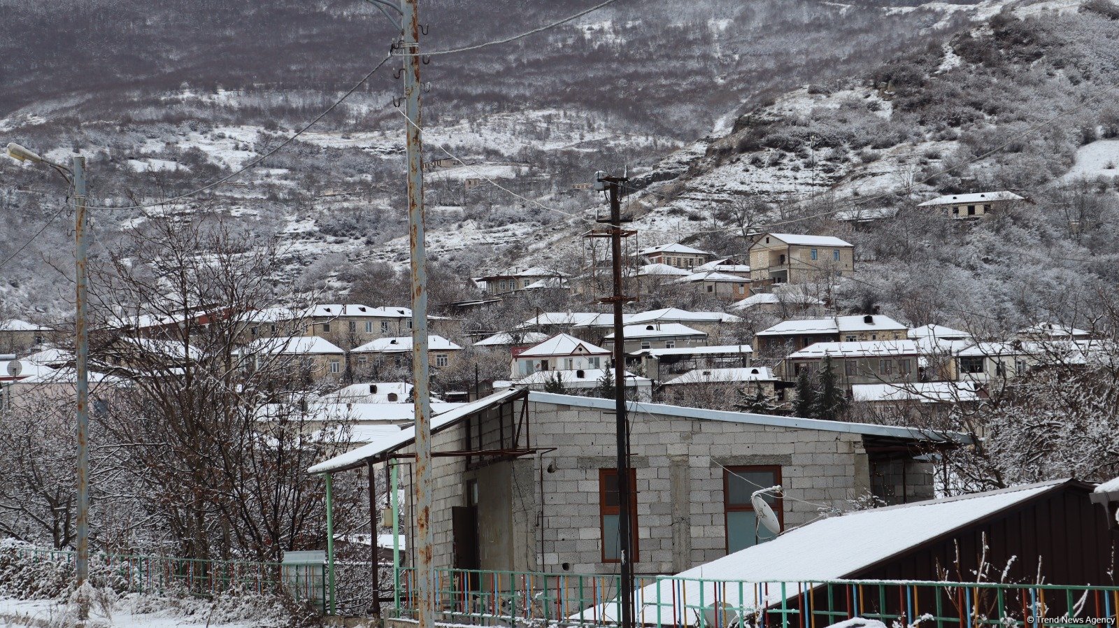 Snowfall shrouds Azerbaijan's Khankendi in white blanket (PHOTO)