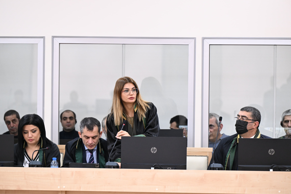 Azerbaijan proceeds with trial against accused in Armenian military aggression related crimes (PHOTO)