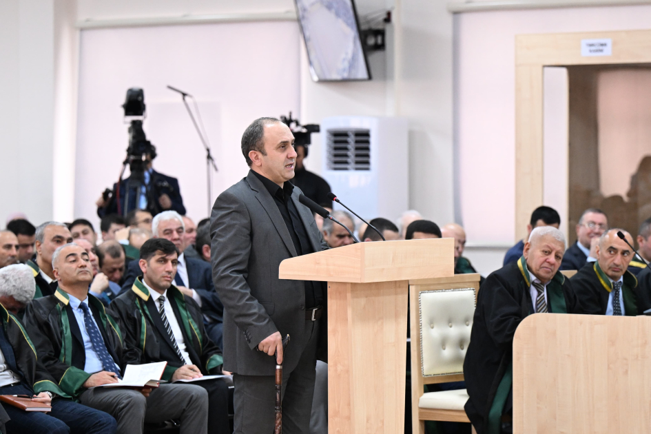 Azerbaijan proceeds with trial against accused in Armenian military aggression related crimes (PHOTO)