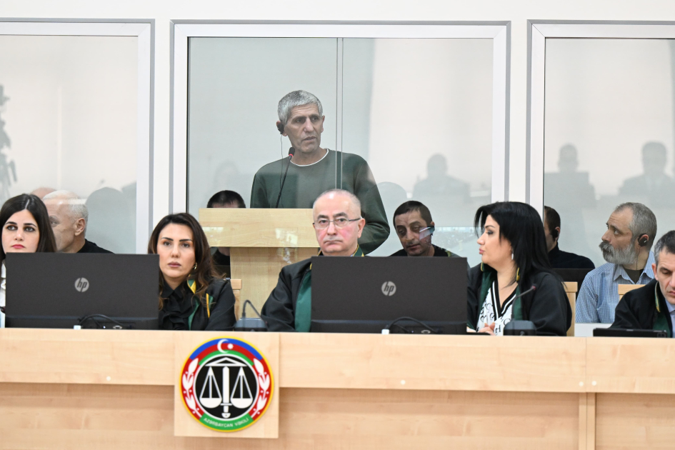 Azerbaijan proceeds with trial against accused in Armenian military aggression related crimes (PHOTO)