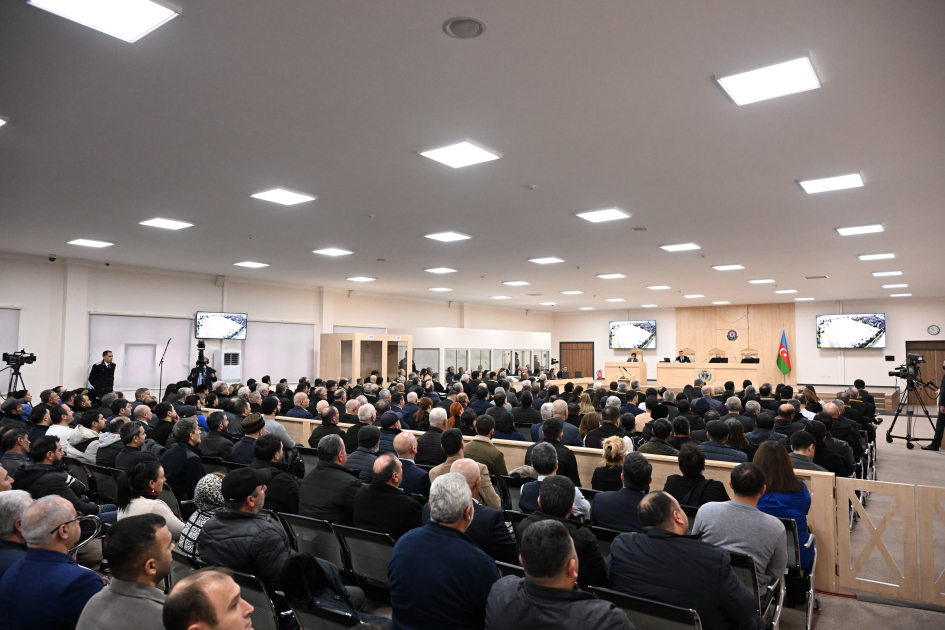 Azerbaijan proceeds with trial against accused in Armenian military aggression related crimes (PHOTO)