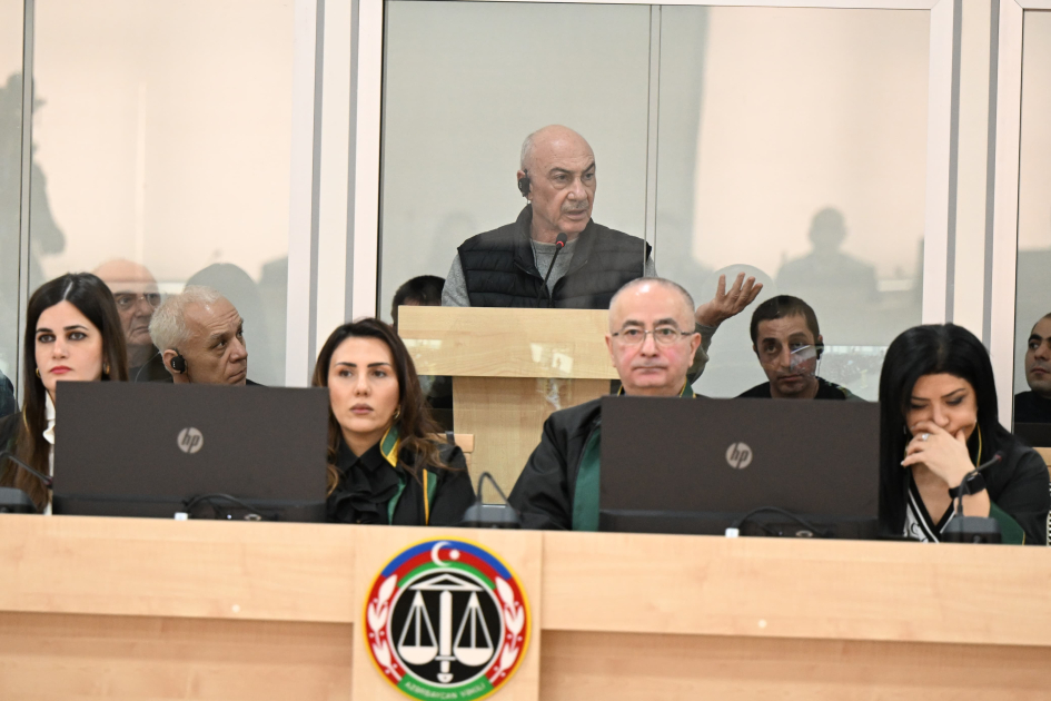 Azerbaijan proceeds with trial against accused in Armenian military aggression related crimes (PHOTO)
