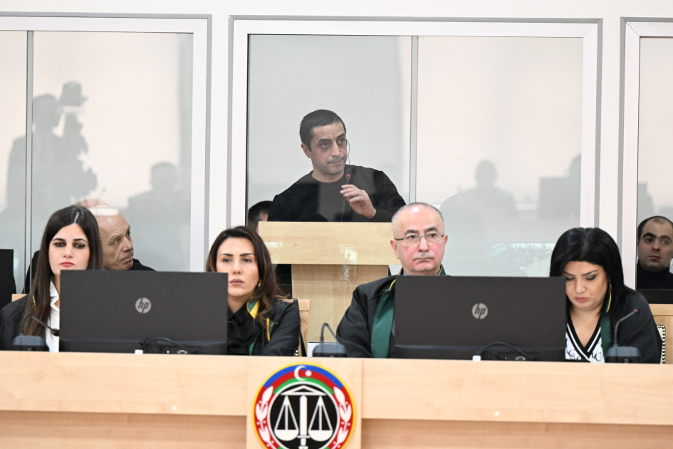 Azerbaijan proceeds with trial against accused in Armenian military aggression related crimes (PHOTO)