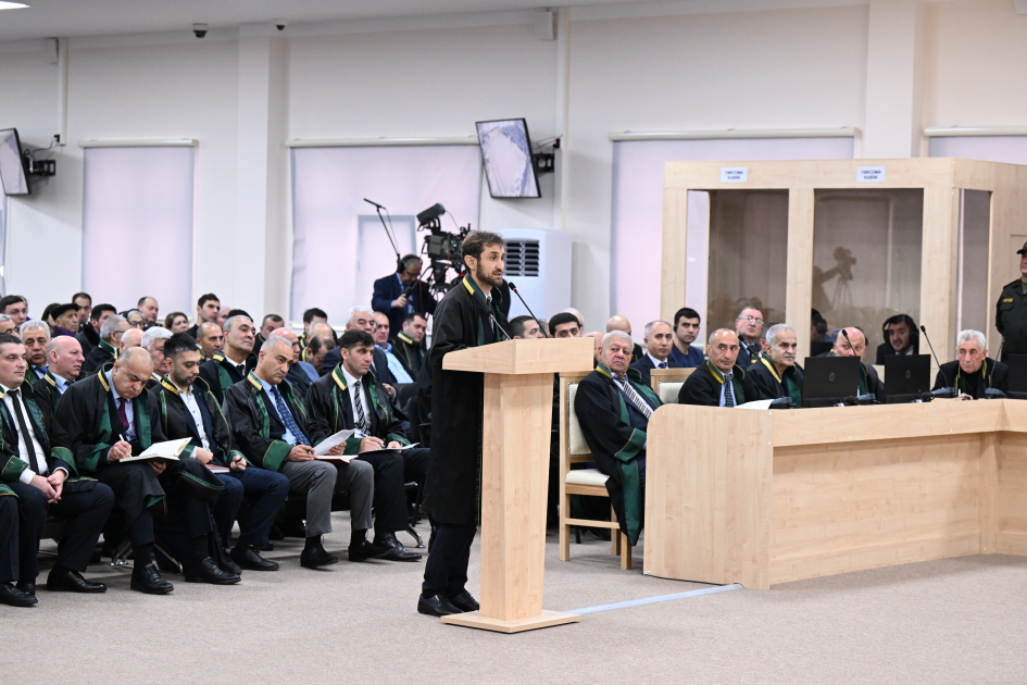 Azerbaijan proceeds with trial against accused in Armenian military aggression related crimes (PHOTO)