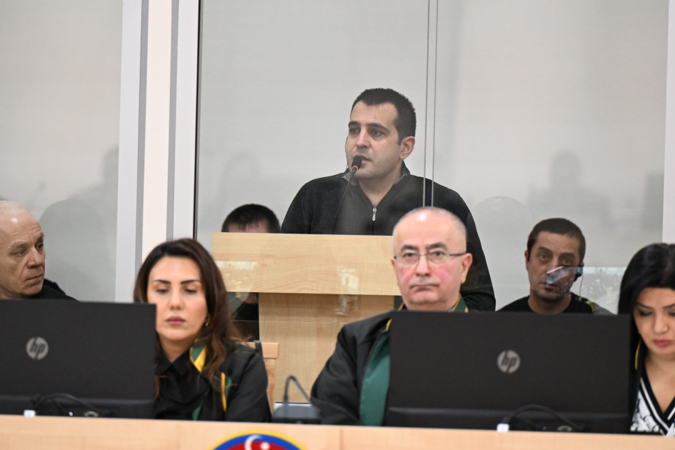 Azerbaijan proceeds with trial against accused in Armenian military aggression related crimes (PHOTO)