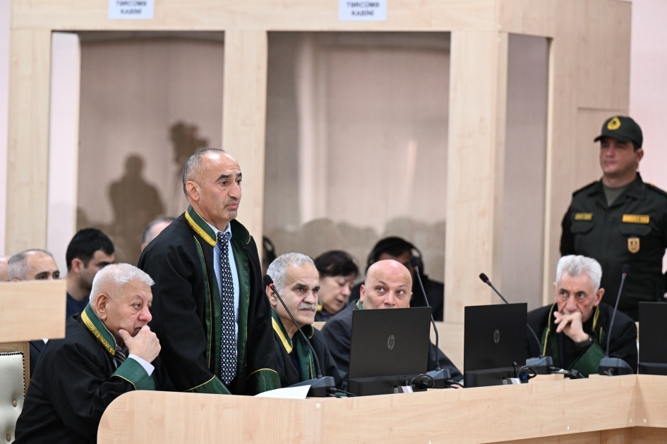 Azerbaijan proceeds with trial against accused in Armenian military aggression related crimes (PHOTO)