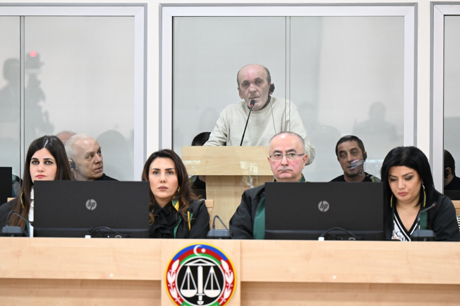 Azerbaijan proceeds with trial against accused in Armenian military aggression related crimes (PHOTO)