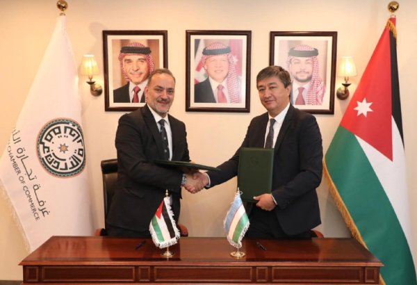 Uzbek, Jordan chambers of commerce sign MoU