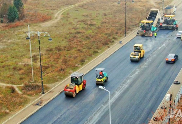 Major overhaul of internal roads in Azerbaijan's Ganja continues (VIDEO)