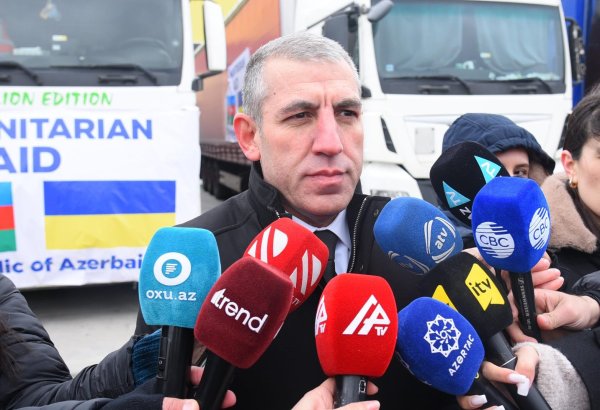 Azerbaijan's humanitarian aid dispatched to Ukraine exceeds $40 million - official