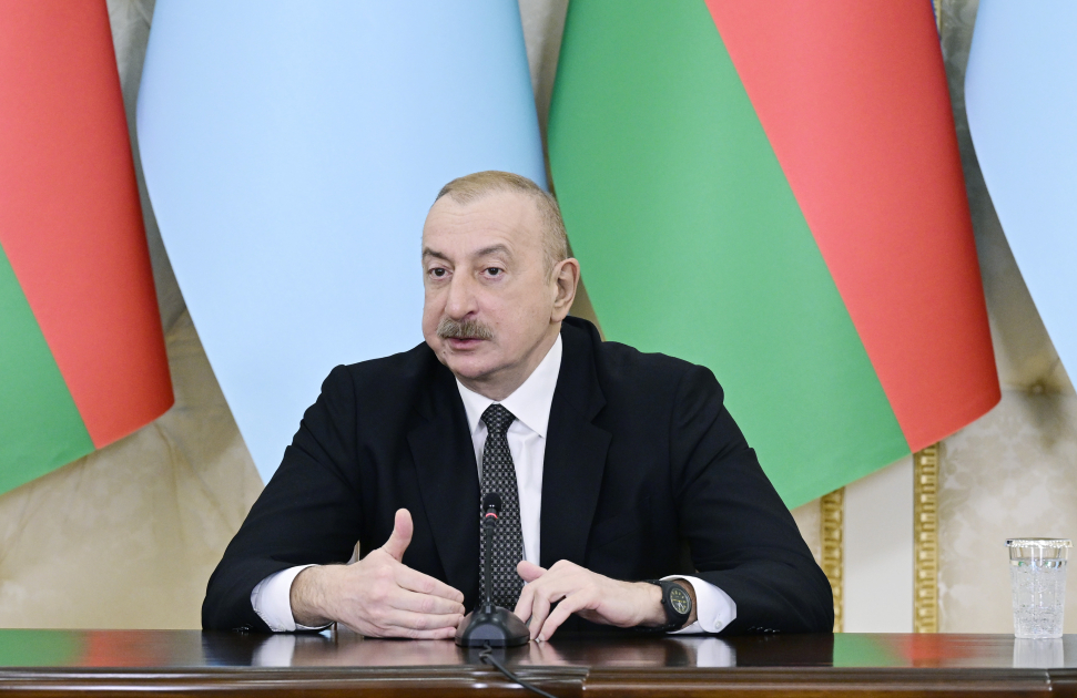 President Ilham Aliyev, President of Somalia make press statements (PHOTO)